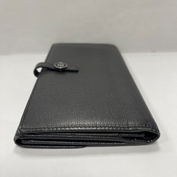 Chanel Series 10 Grained Calfskin CC Button Long Wallet - Black - Preowned - Picture 3 of 16